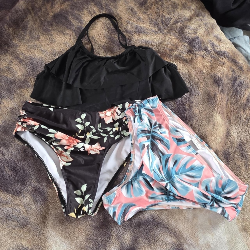 PatPat Black Kids Swimwear Top (9-10Y)